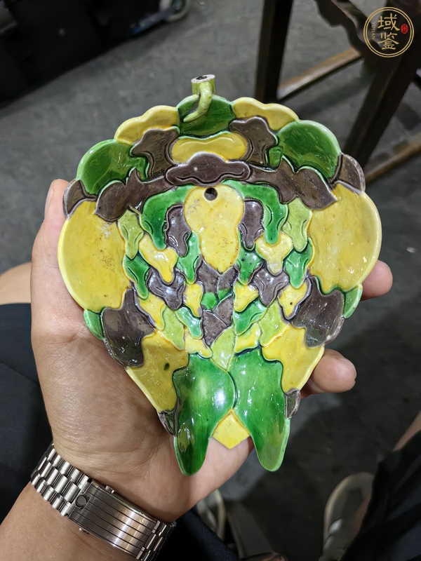 古玩陶瓷 素三彩吸杯真品鑒賞圖