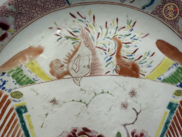 古玩陶瓷雍正粉彩盤真品鑒賞圖