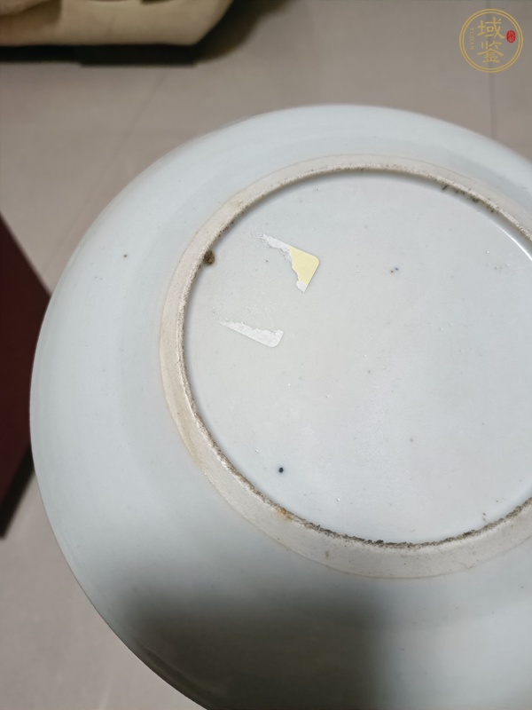 古玩周處斬蛟廣彩盤真品鑒賞圖