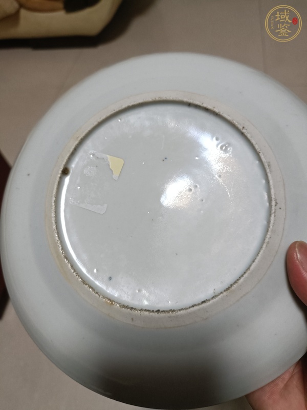 古玩陶瓷周處斬蛟廣彩盤真品鑒賞圖
