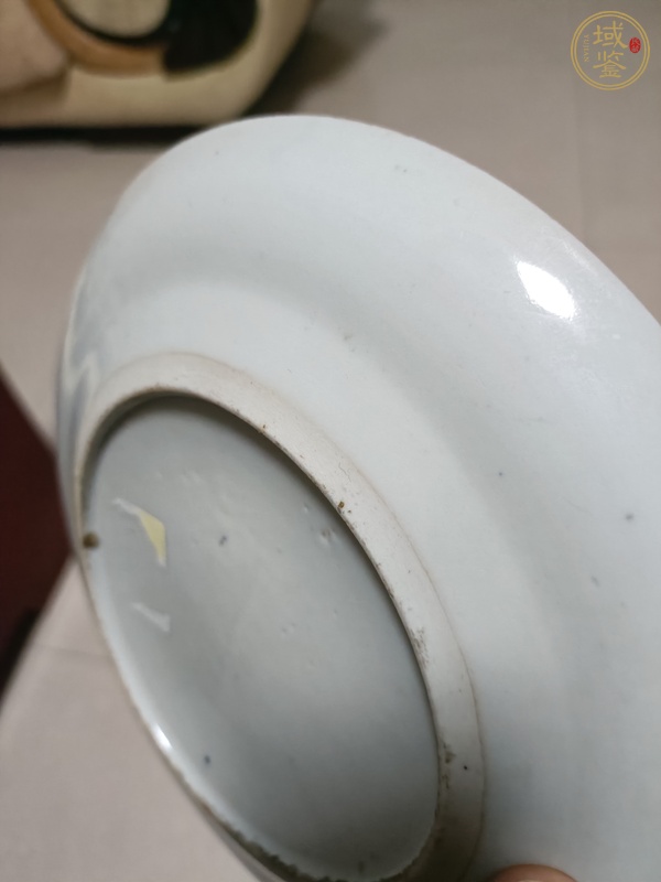 古玩陶瓷周處斬蛟廣彩盤真品鑒賞圖