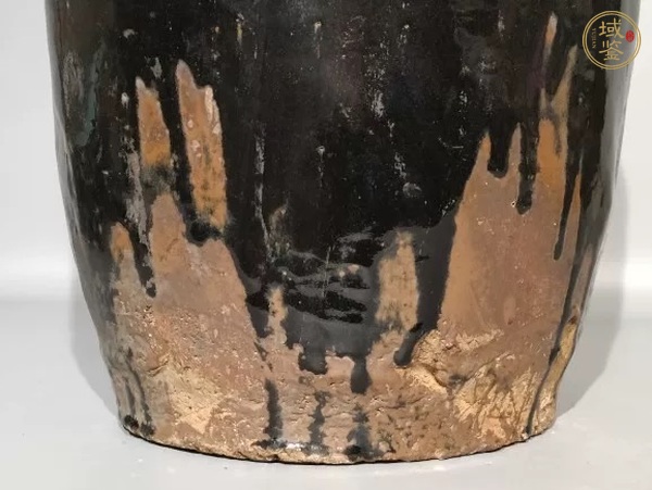 古玩陶瓷磁州窯黑釉罐真品鑒賞圖