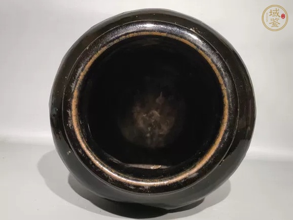 古玩陶瓷磁州窯黑釉罐真品鑒賞圖