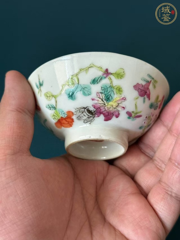 古玩一鳴驚人粉彩盤真品鑒賞圖