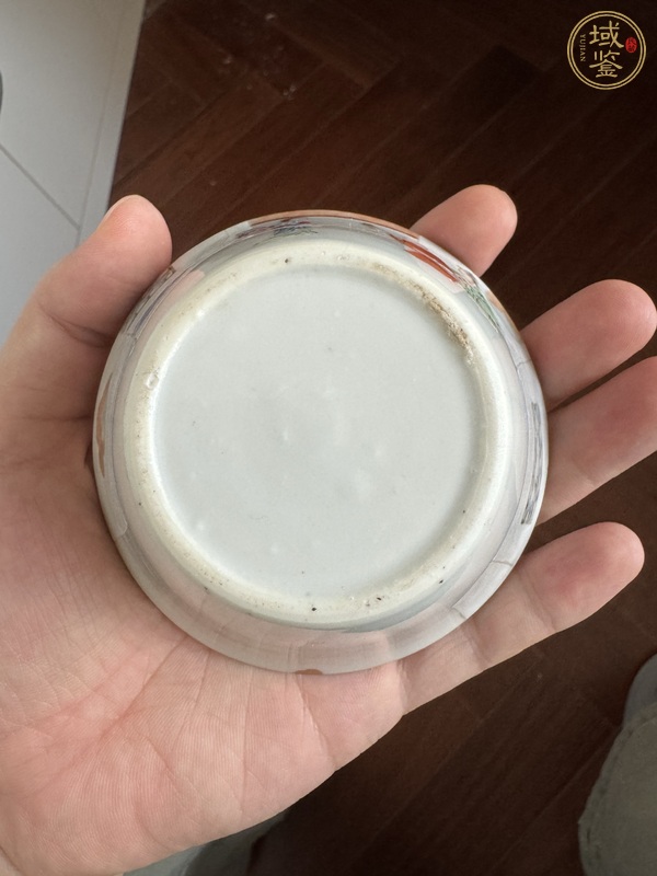 古玩陶瓷清道光 粉彩人物紋馬蹄杯真品鑒賞圖