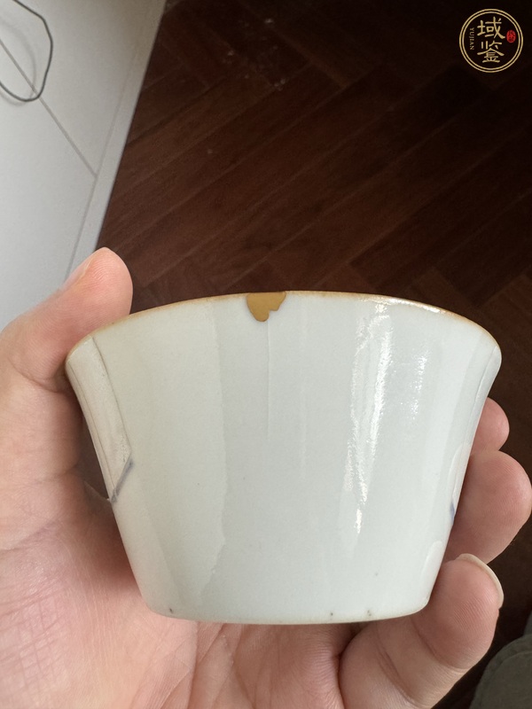 古玩陶瓷清道光 粉彩人物紋馬蹄杯真品鑒賞圖
