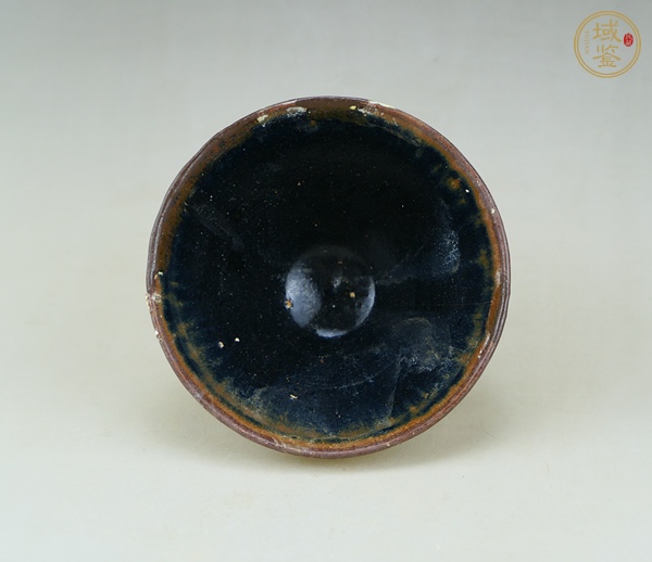 古玩陶瓷建窯黑釉茶盞真品鑒賞圖