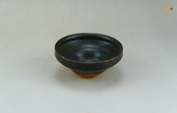 古玩陶瓷吉州窯茶葉末釉茶盞真品鑒賞圖