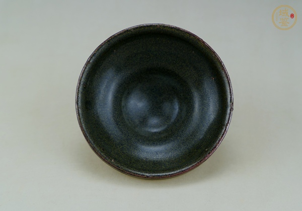 古玩陶瓷吉州窯茶葉末釉茶盞真品鑒賞圖