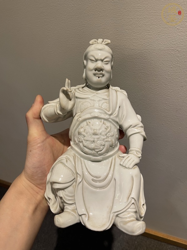 古玩清代德化窯關(guān)公真品鑒賞圖