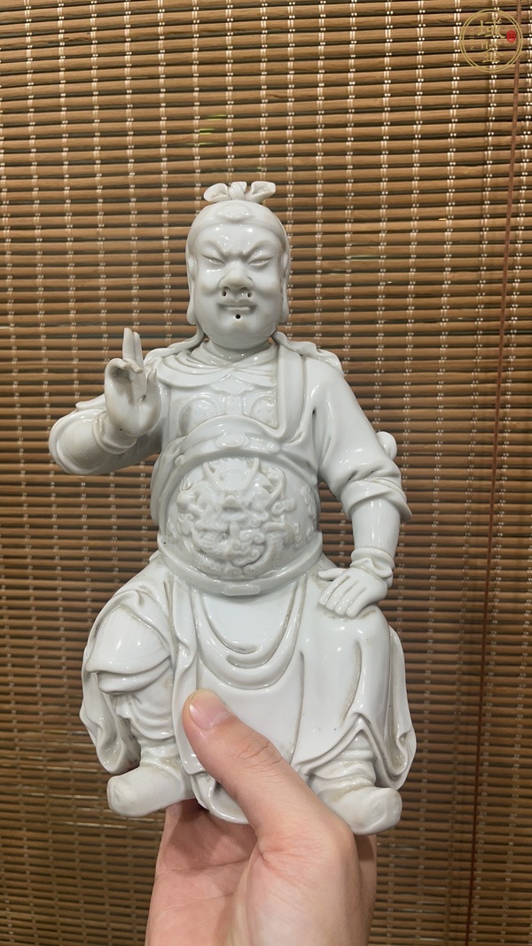 古玩陶瓷清代德化窯關(guān)公真品鑒賞圖