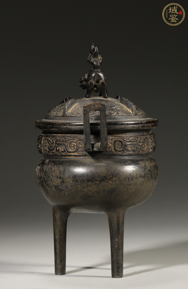 古玩銅器鼎式薰爐真品鑒賞圖
