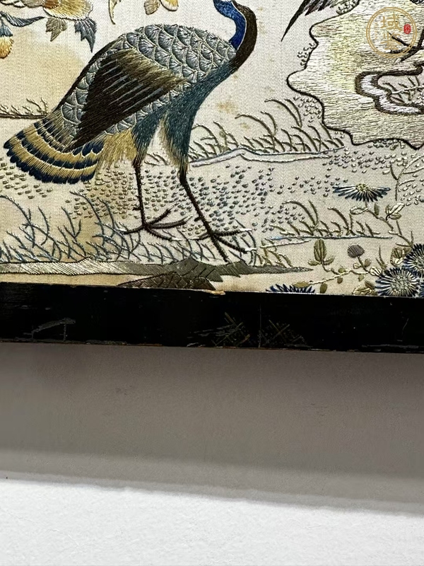 古玩雜項粵繡五倫圖真品鑒賞圖