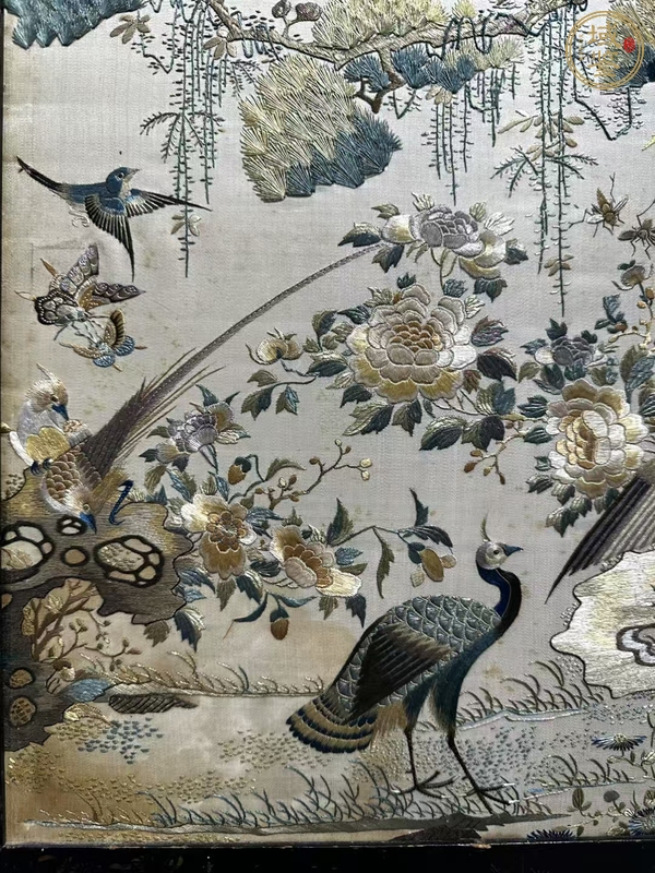 古玩雜項粵繡五倫圖真品鑒賞圖
