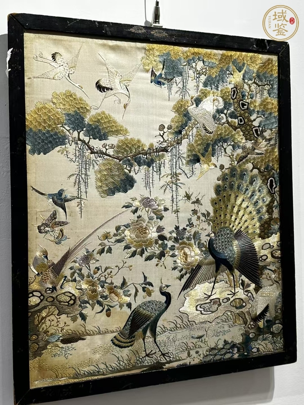 古玩雜項粵繡五倫圖真品鑒賞圖