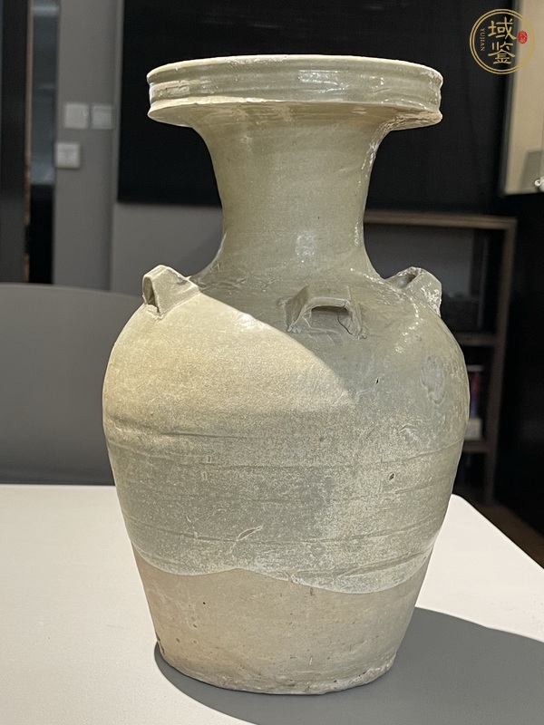 古玩南北朝四系盤口瓶真品鑒賞圖