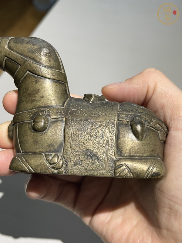 古玩銅器清代象形銅硯滴真品鑒賞圖