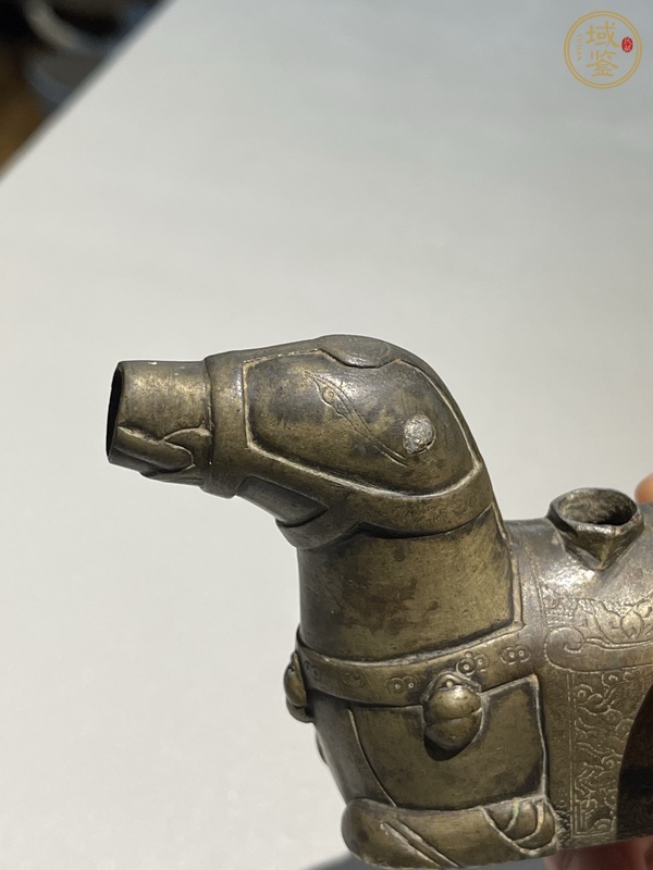 古玩銅器清代象形銅硯滴真品鑒賞圖