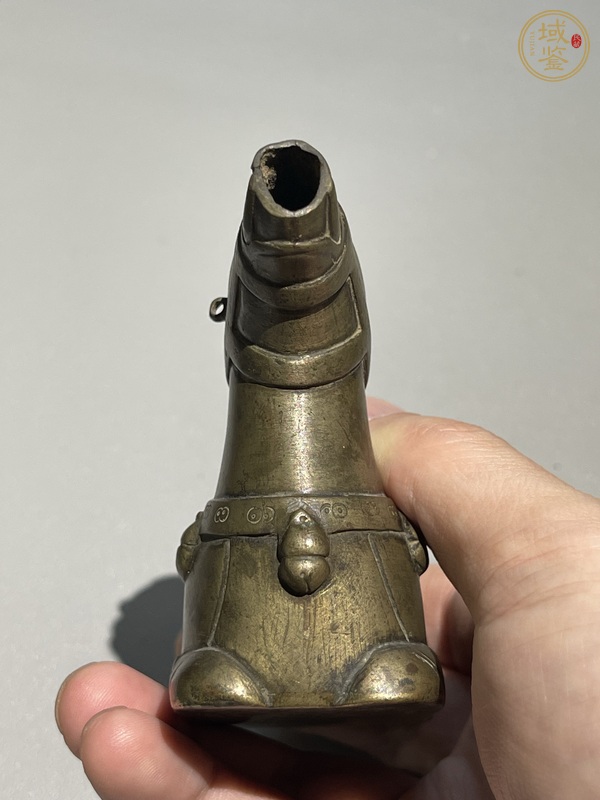 古玩銅器清代象形銅硯滴真品鑒賞圖