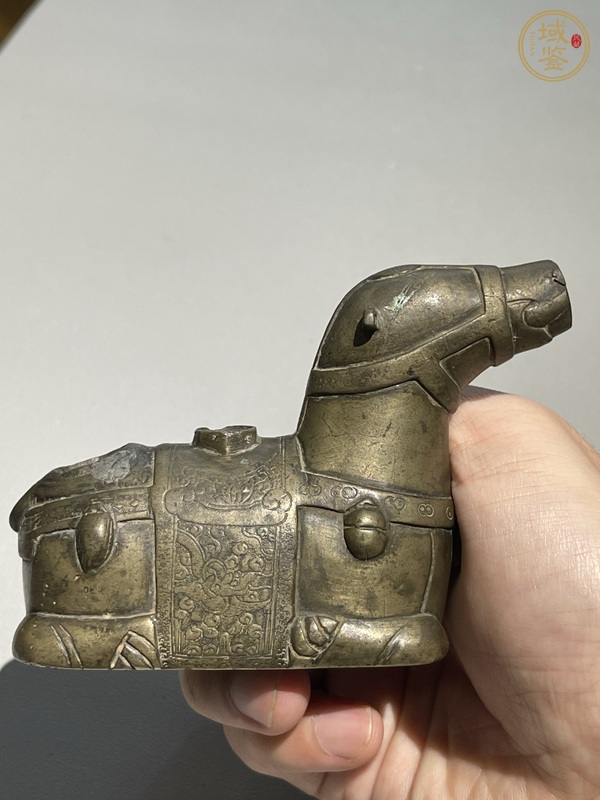 古玩銅器清代象形銅硯滴真品鑒賞圖