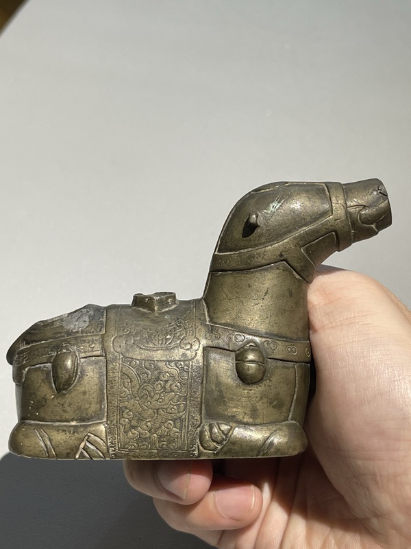 古玩銅器清代象形銅硯滴拍賣，當前價格4500元
