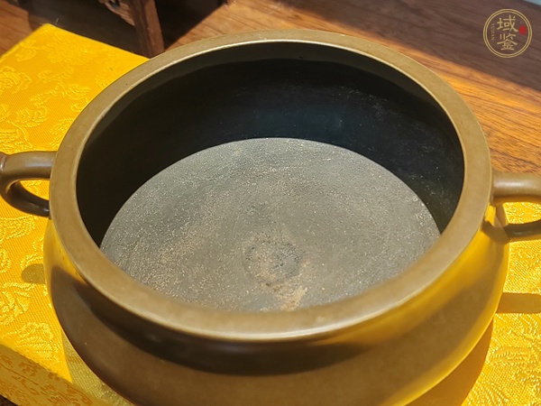 古玩銅器銅鈾耳爐真品鑒賞圖