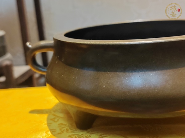 古玩銅器銅鈾耳爐真品鑒賞圖