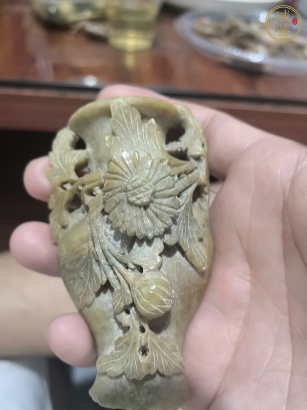 古玩玉器青田石雕“花瓶”真品鑒賞圖