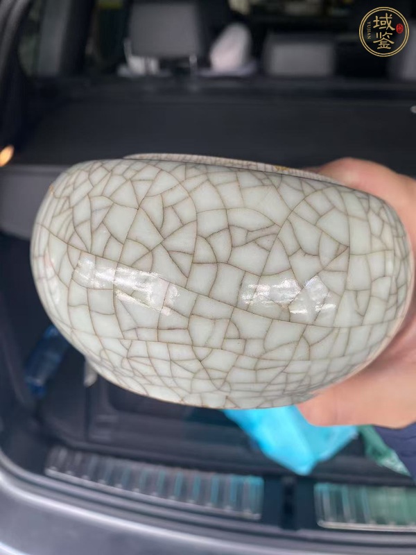 古玩陶瓷哥釉蓋罐真品鑒賞圖