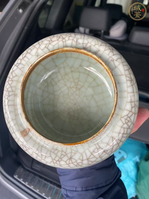 古玩陶瓷哥釉蓋罐真品鑒賞圖
