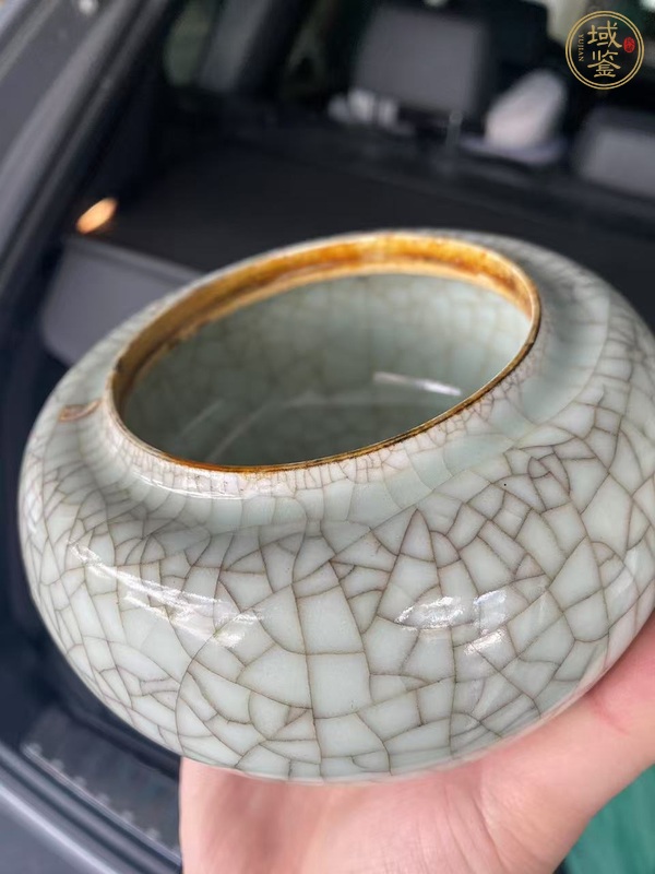 古玩陶瓷哥釉蓋罐真品鑒賞圖