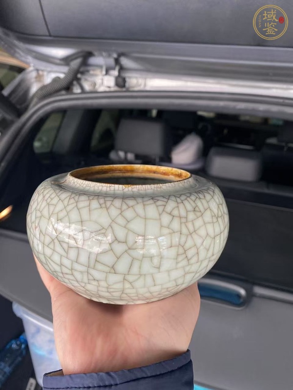 古玩陶瓷哥釉蓋罐真品鑒賞圖