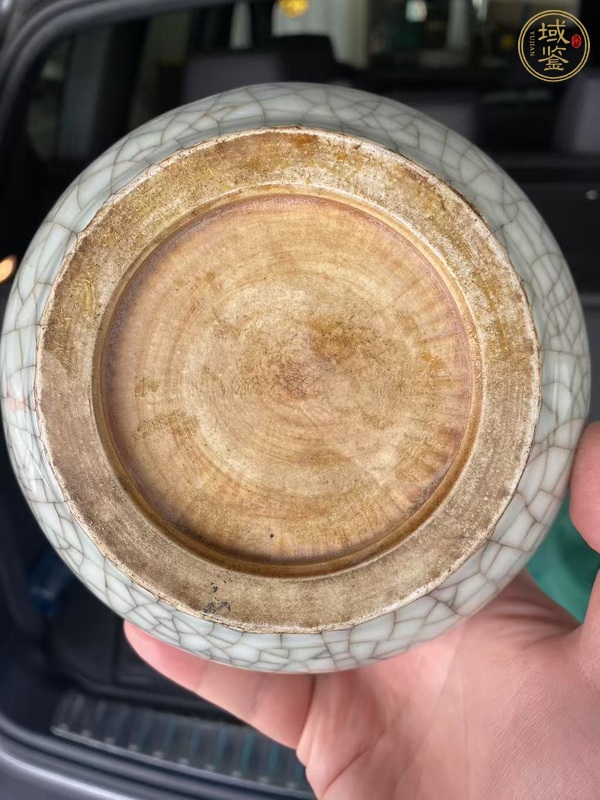 古玩陶瓷哥釉蓋罐真品鑒賞圖