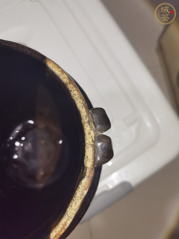 古玩陶瓷黑釉四系罐真品鑒賞圖