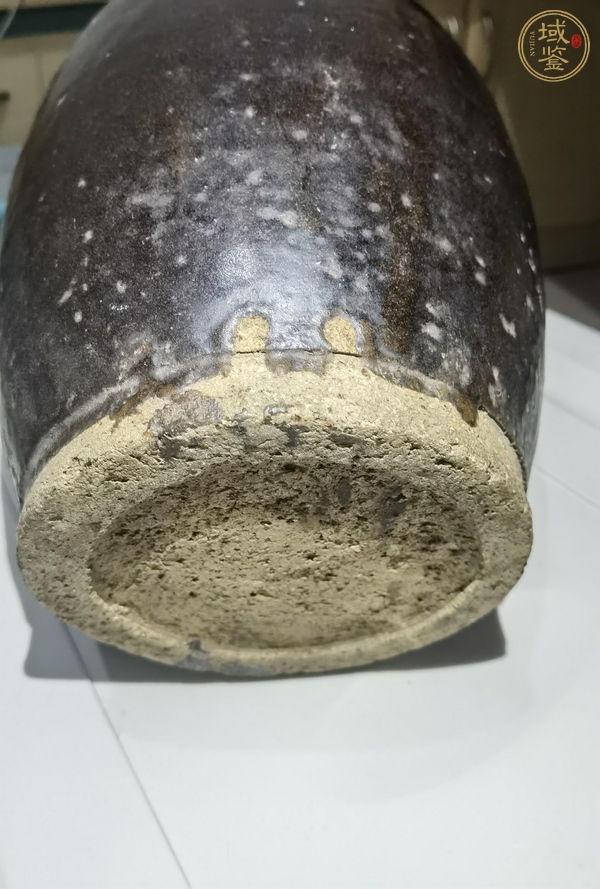古玩陶瓷黑釉四系罐真品鑒賞圖
