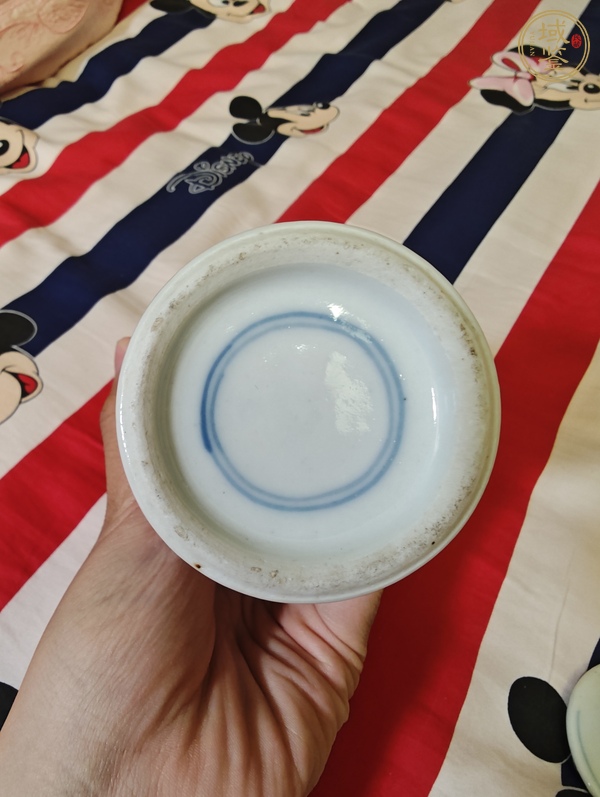 古玩陶瓷晚清青花蓋瓶真品鑒賞圖