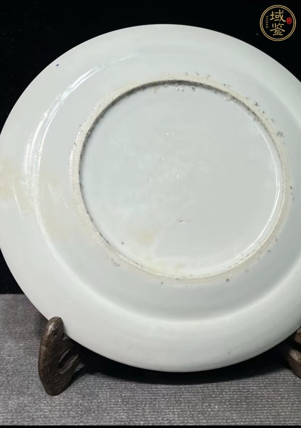 古玩陶瓷粉彩龍紋折腰盤真品鑒賞圖