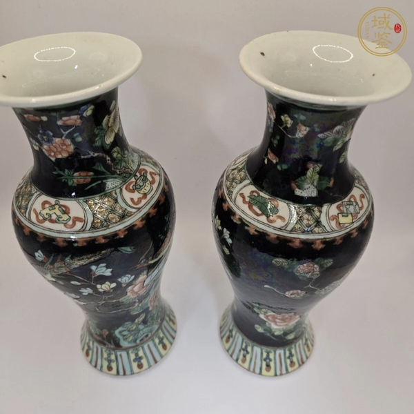 古玩陶瓷花鳥紋觀音瓶真品鑒賞圖