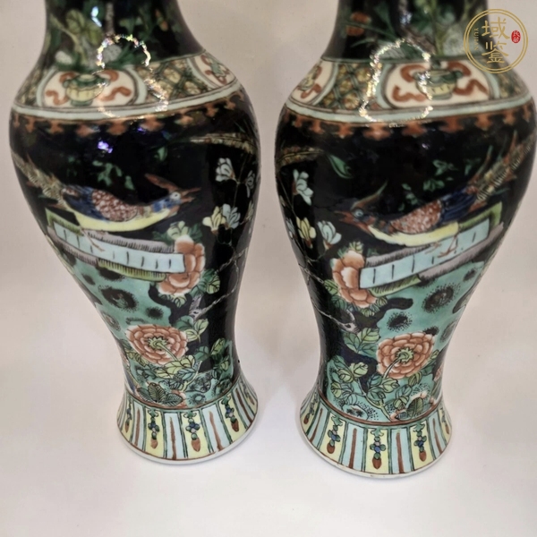 古玩陶瓷花鳥紋觀音瓶真品鑒賞圖