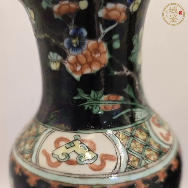 古玩陶瓷花鳥紋觀音瓶真品鑒賞圖