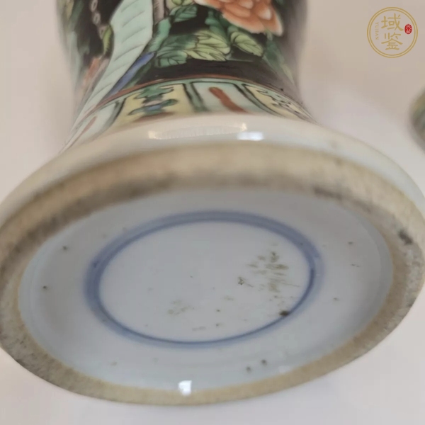 古玩陶瓷花鳥紋觀音瓶真品鑒賞圖