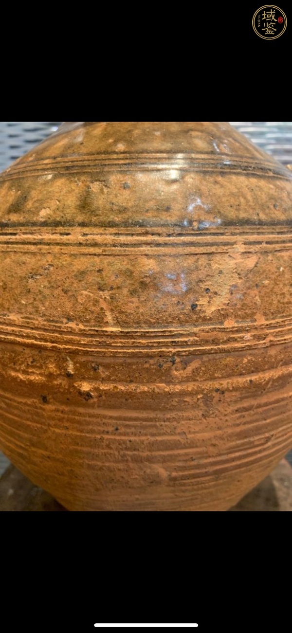 古玩陶瓷青釉羊首壺真品鑒賞圖