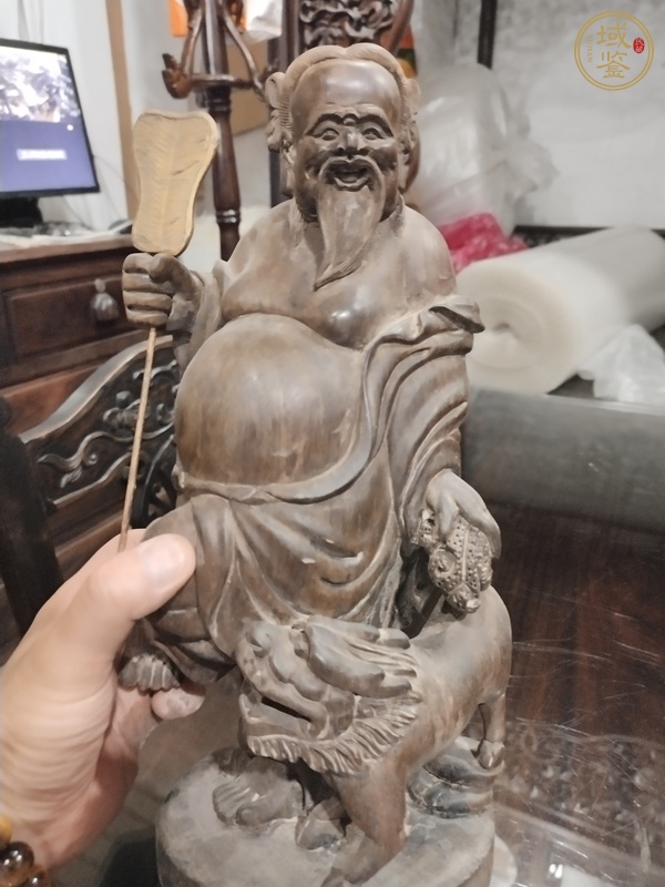古玩雜項木雕人物真品鑒賞圖