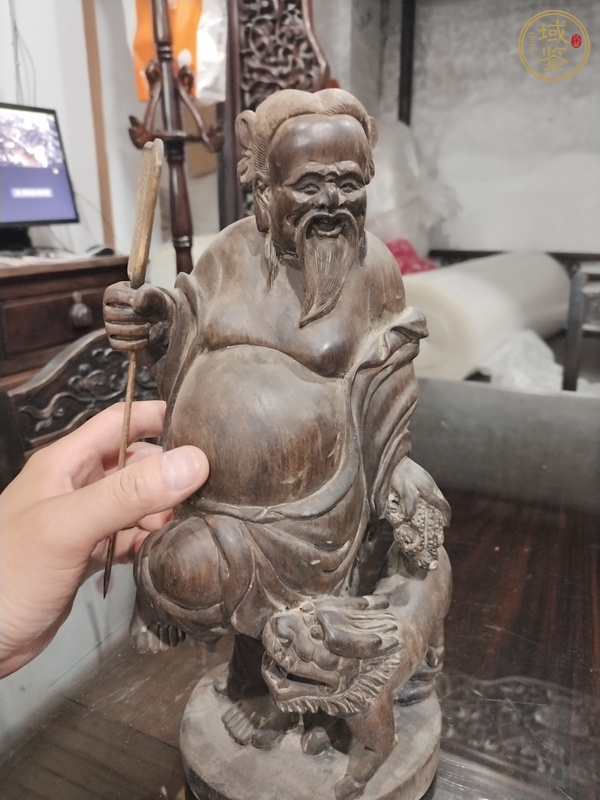 古玩雜項木雕人物真品鑒賞圖