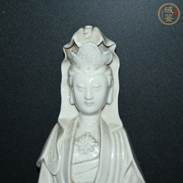 古玩陶瓷民國德化窯觀音造像真品鑒賞圖
