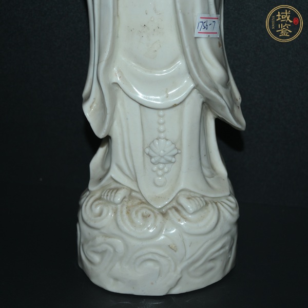 古玩陶瓷民國德化窯觀音造像真品鑒賞圖
