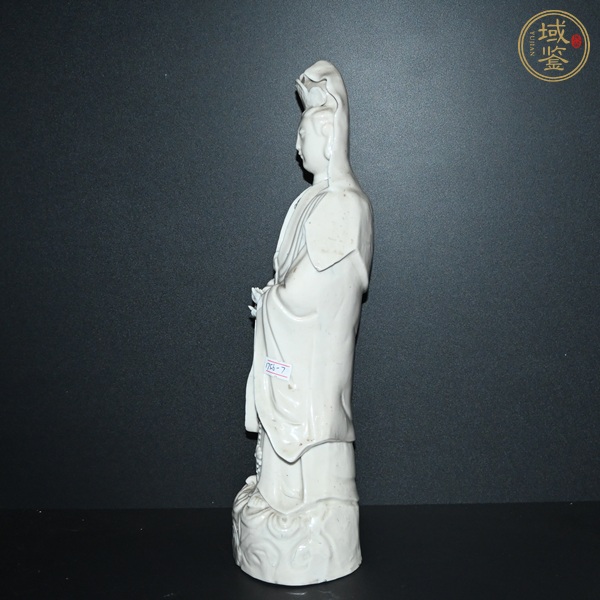 古玩陶瓷民國德化窯觀音造像真品鑒賞圖