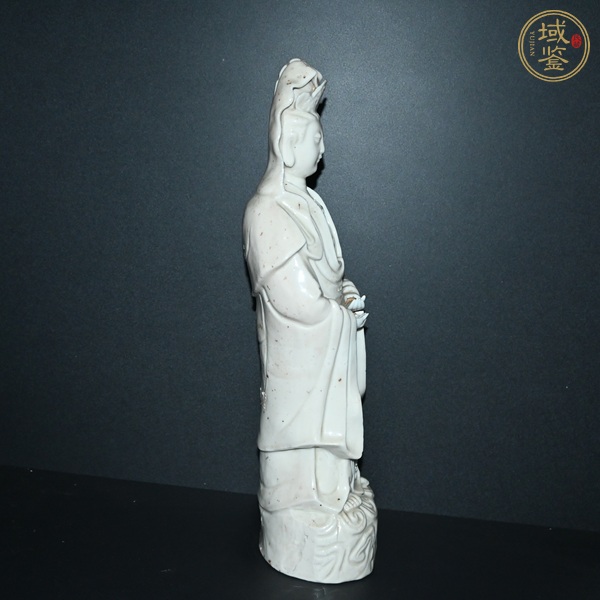 古玩陶瓷民國德化窯觀音造像真品鑒賞圖