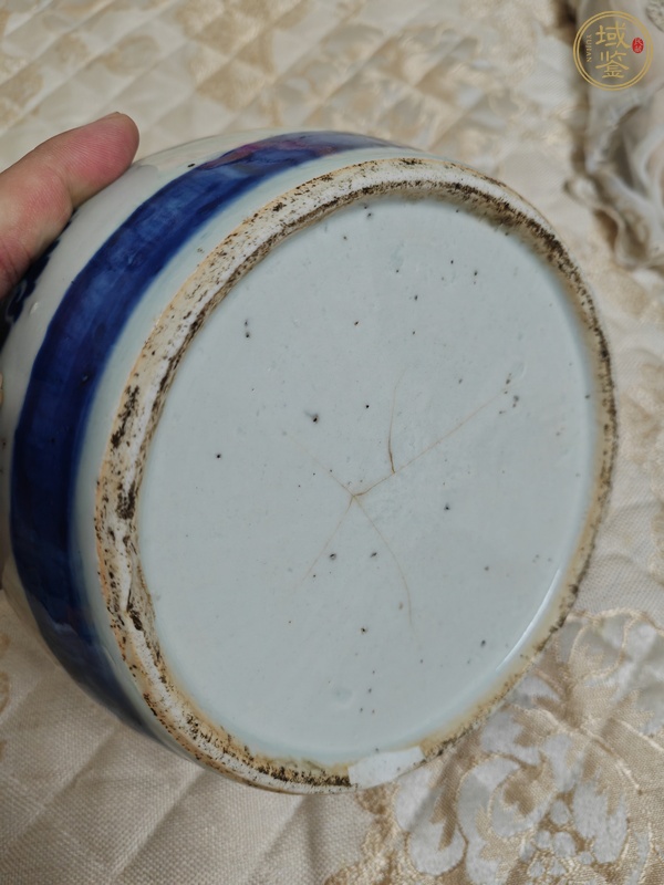 古玩陶瓷清中期青花茶壺真品鑒賞圖
