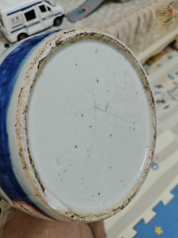 古玩陶瓷清中期青花茶壺真品鑒賞圖